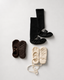 Fiore Long Grip Sock - Black