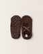 Ballerina Grip Sock - Espresso Brown