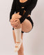Fiore Long Grip Sock - Cream