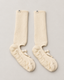 Fiore Long Grip Sock - Cream